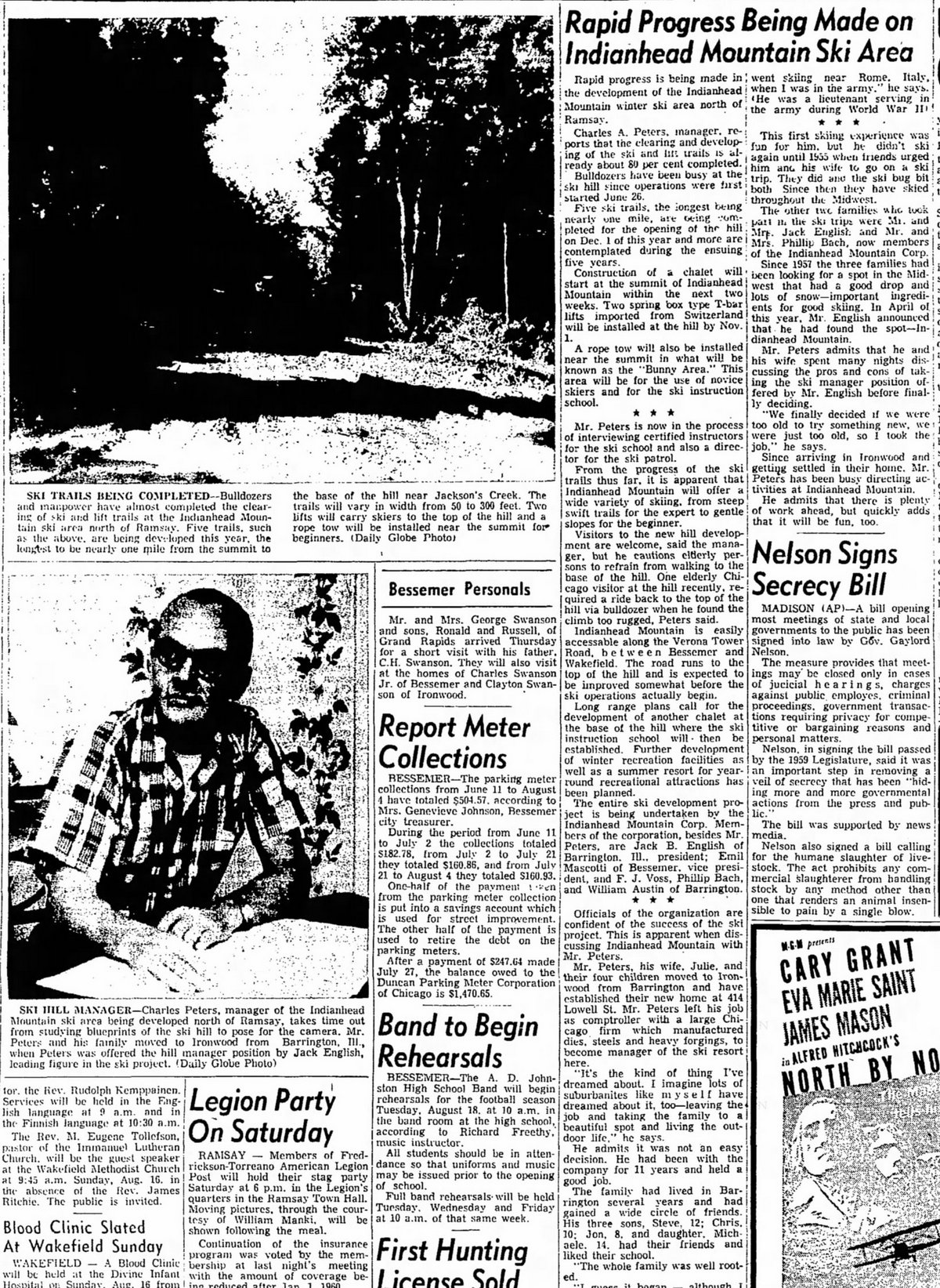 Snowriver Mountain Resort - Lodge at Jackson Creek (Indianhead Resort) - Aug 14 1959 Article